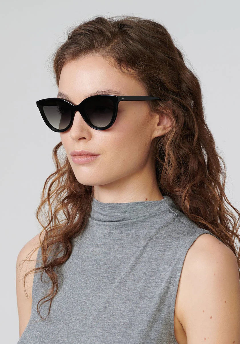 Monroe Nylon - Black and Black + Crystal